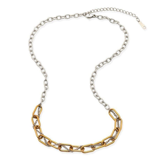Joy Susan Necklaces Mixed Metal Interwoven Chain Necklace 21984734 Mixed Metal Interwoven Chain Necklace