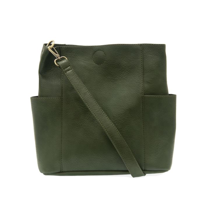 Joy Susan Vegan Leather Kayleigh Side Pocket Bucket Bag - Multiple Colors
