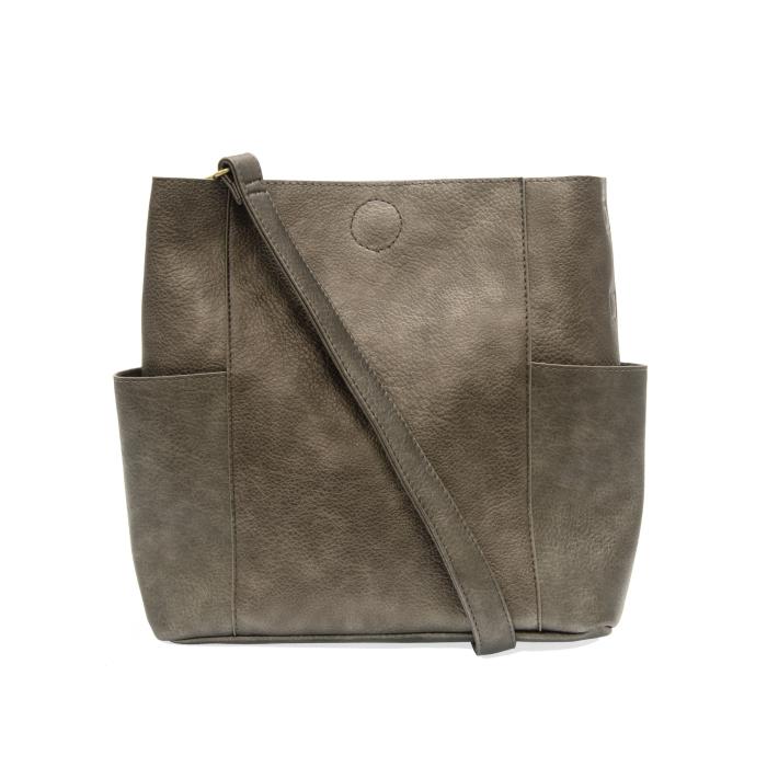 Joy Susan Vegan Leather Kayleigh Side Pocket Bucket Bag - Multiple Colors