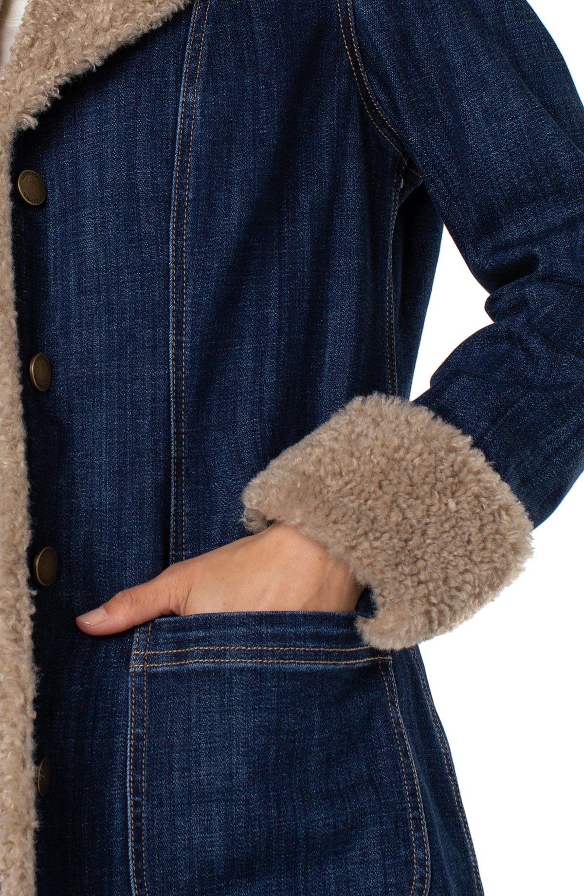 Liverpool Jackets Liverpool Sherpa Trimmed Notch Collar Jacket Liverpool Sherpa Trimmed Notch Collar Jacket