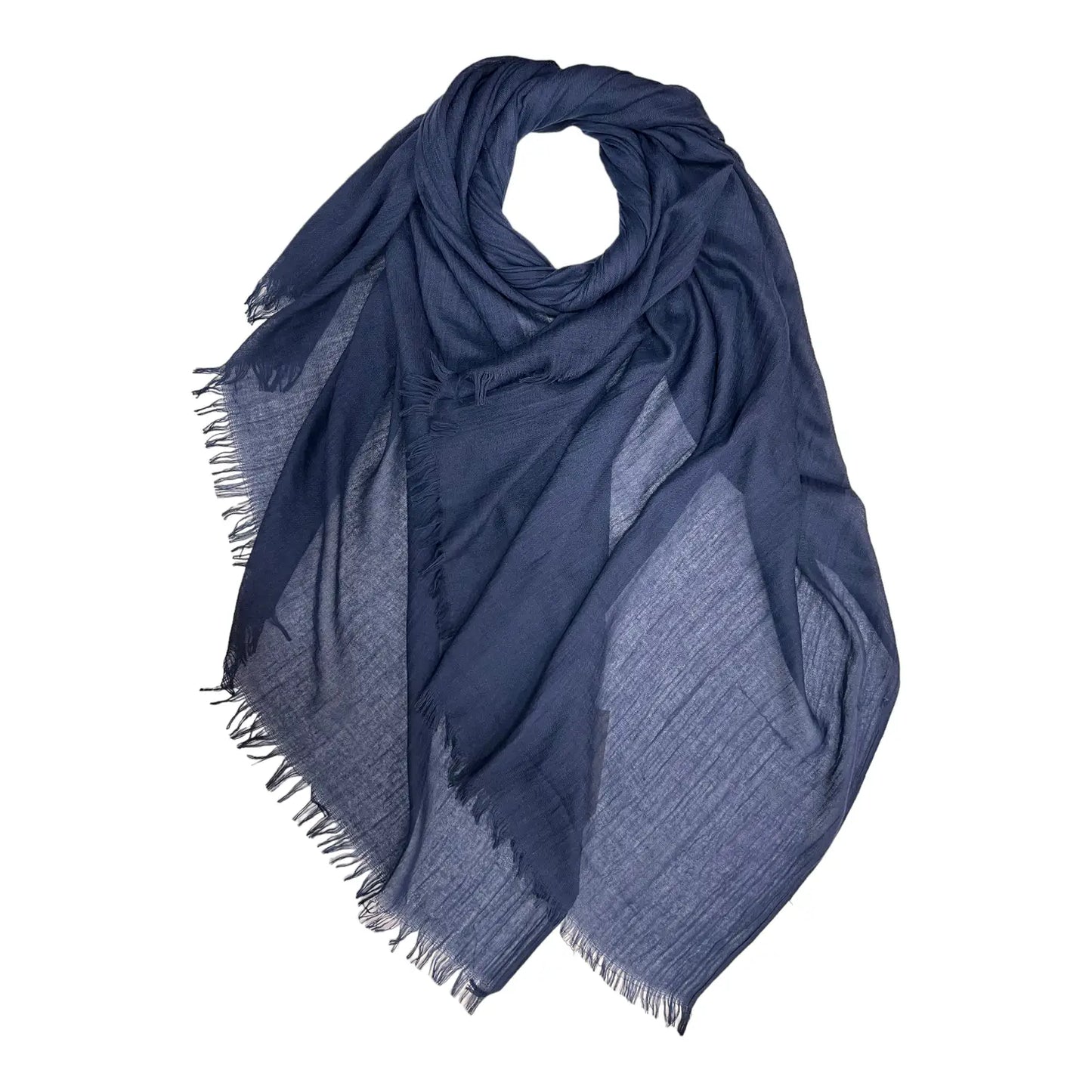 London Scarves Solid Fringe Lightweight Scarf - Multiple Colors