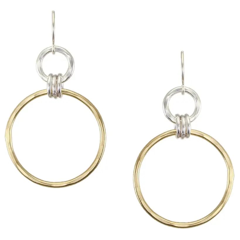 Marjorie Baer Earrings Marjorie Baer Large Linked Rings Wire Earrings - E1726DW Marjorie Baer Large Linked Rings Wire Earrings - E1726DW