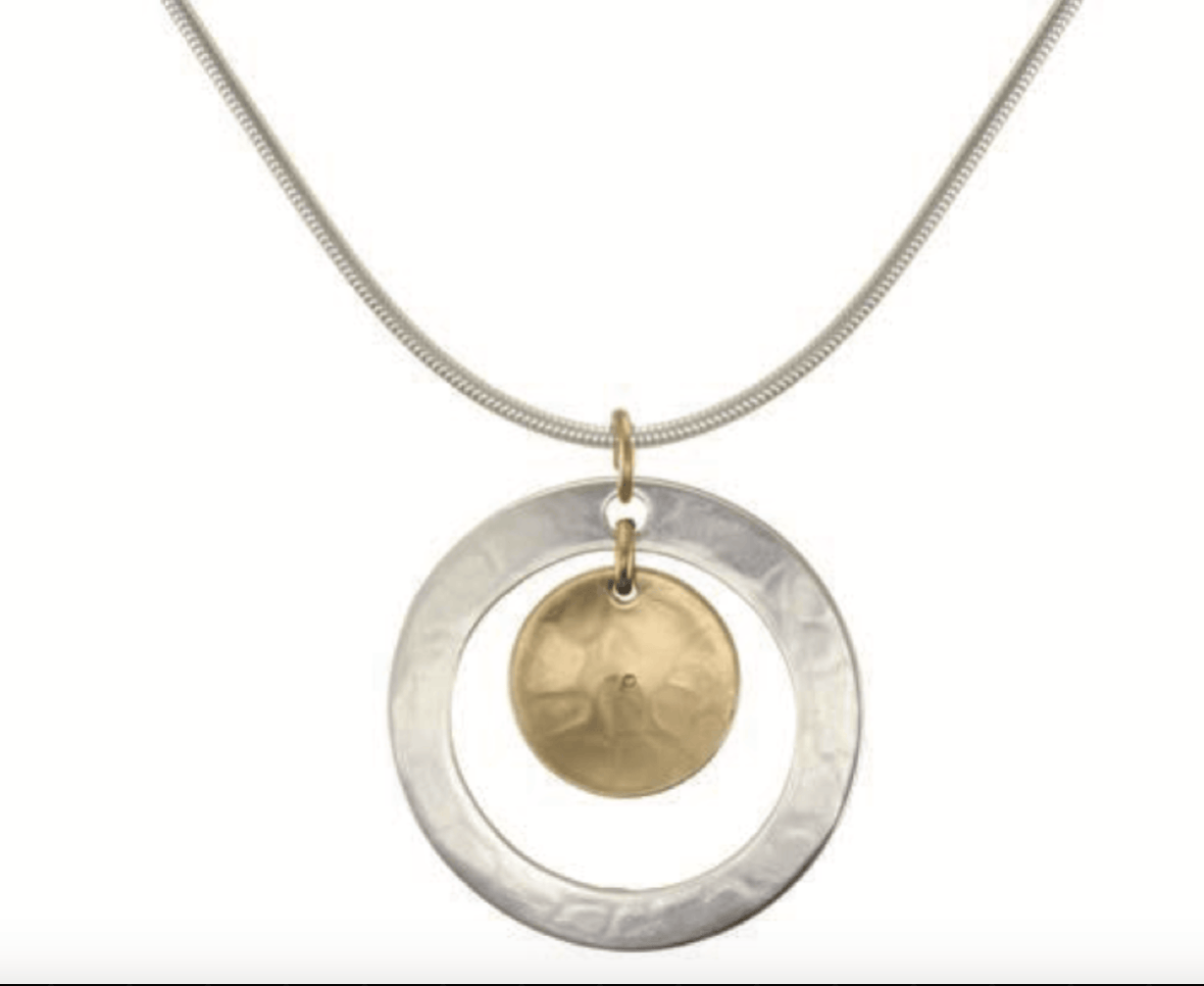 Marjorie Baer Necklaces Marjorie Baer Ring with Cymbal Necklace - N0775D 01768670 Marjorie Baer Ring with Cymbal Necklace - N0775D