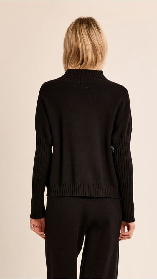 Molly Bracken Sweaters Molly Bracken Mock Neck Knit Sweater Molly Bracken Mock Neck Knit Sweater
