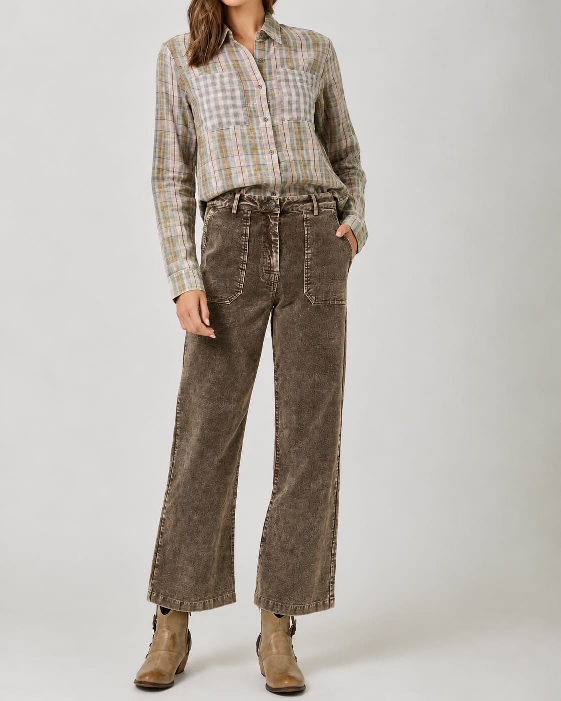 Mystree Pants Mystree Washed Corduroy Trouser 43789790 Mystree Washed Corduroy Trouser