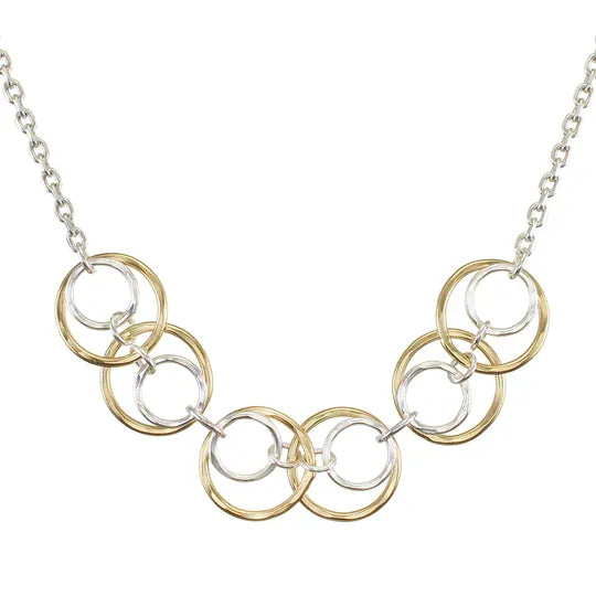 Marjorie Baer Necklaces Marjorie Baer Layered Rings Necklace - N1749D 07127262 Marjorie Baer Layered Rings Necklace - N1749D