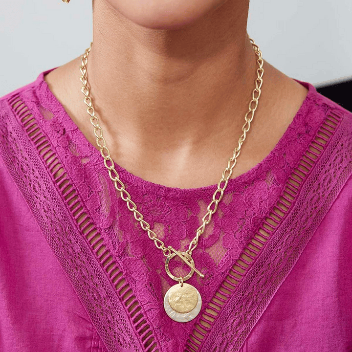 World Finds Necklaces World Finds Gilded Moon Necklace 32028638 World Finds Gilded Moon Necklace