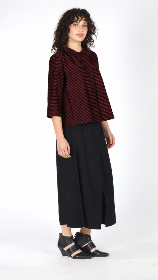 Niche Blouses Niche Shimmer Stripe Twinbutton Top 21866718 Niche Shimmer Stripe Twinbutton Top