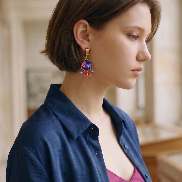 Melizi Jewelry Earrings Melizi Jewelry Boho with Aurora Crystal Earrings 30055646 Melizi Jewelry Boho with Aurora Crystal Earrings