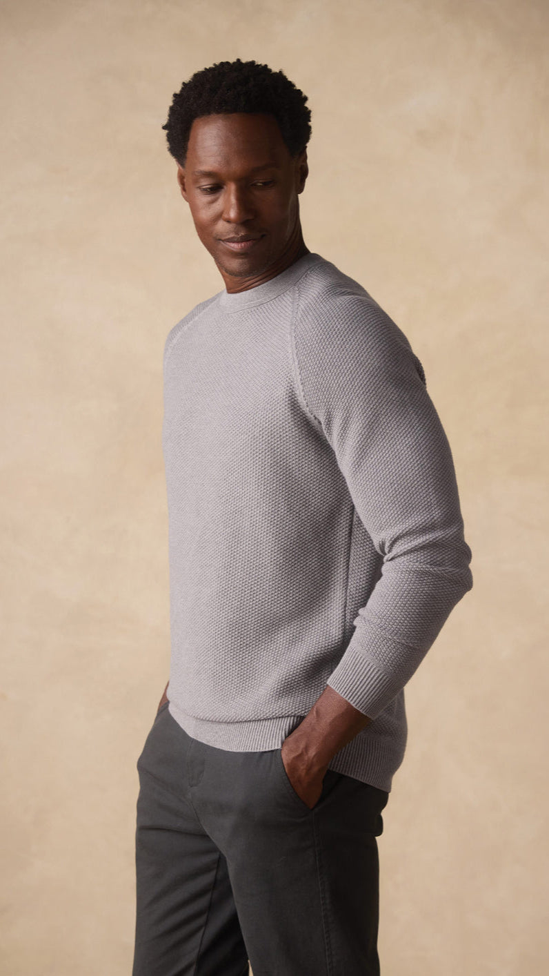 The Normal Brand Coolmax Textured Crewneck Sweater - Multiple Colors