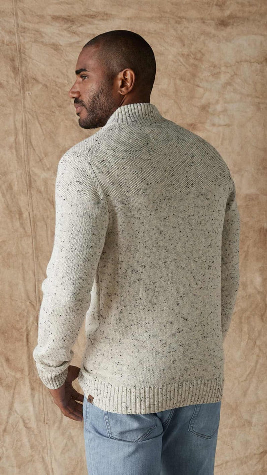 The Normal Brand Men's Sweaters The Normal Brand Seawool Nep Popover The Normal Brand Seawool Nep Popover