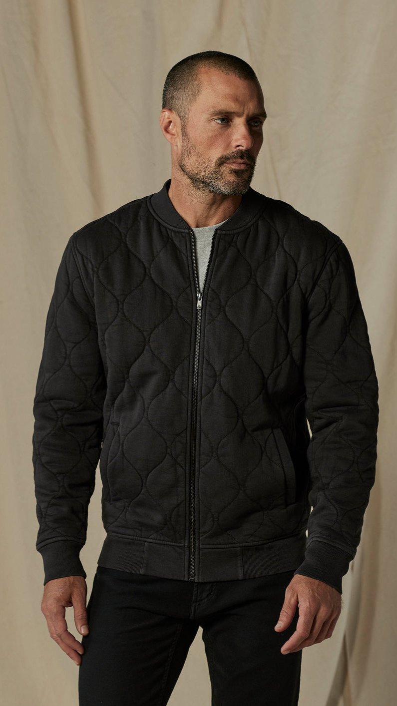 The Normal Brand Quilted Knit Bomber Jacket