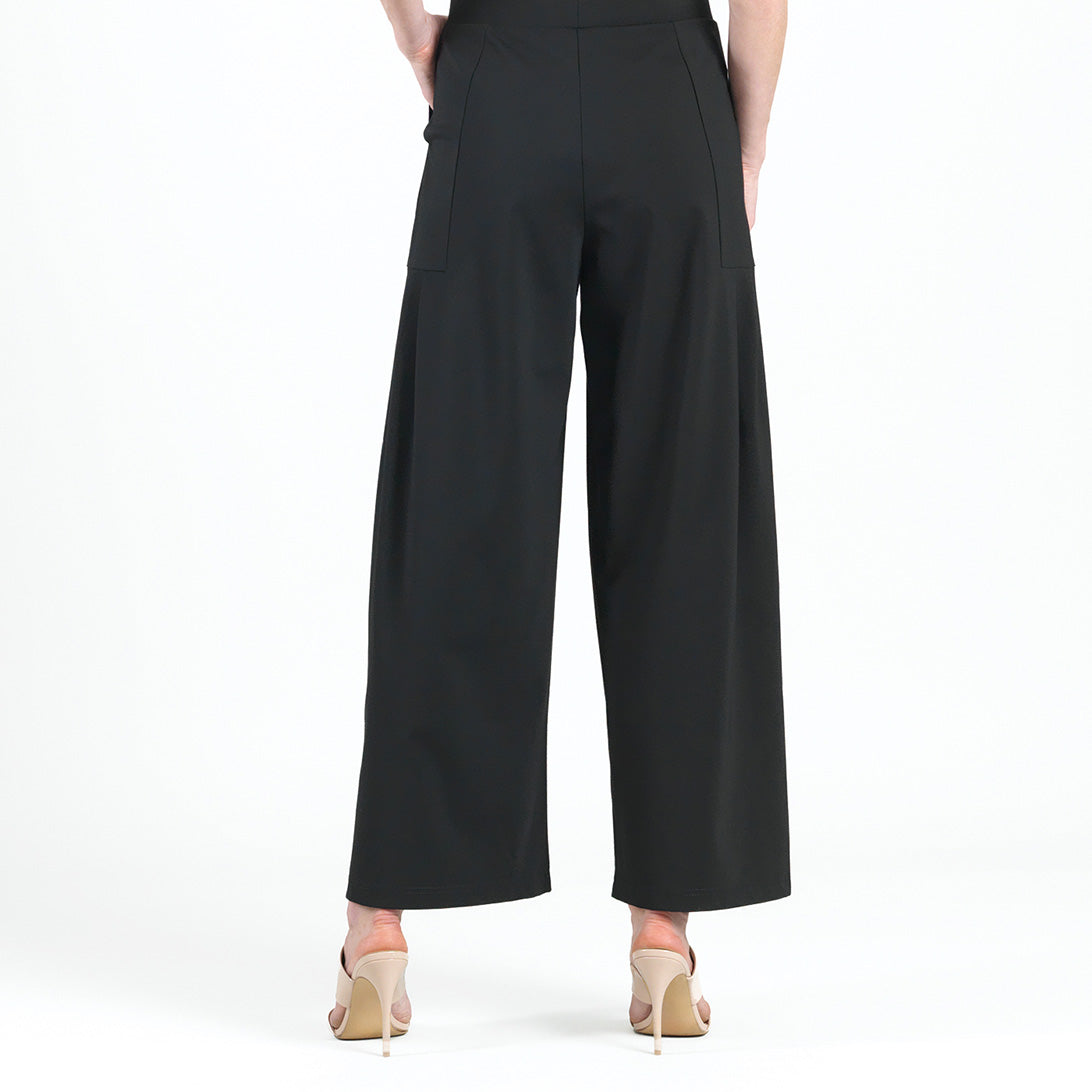 Clara Sunwoo Knit Pleated Wide Leg Pocket Pant