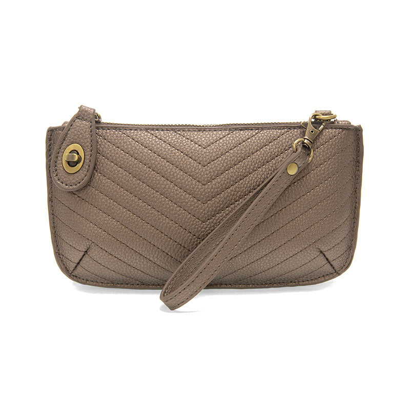 Joy Susan Vegan Leather Quilted Mini Crossbody Wristlet Clutch - Multiple Colors