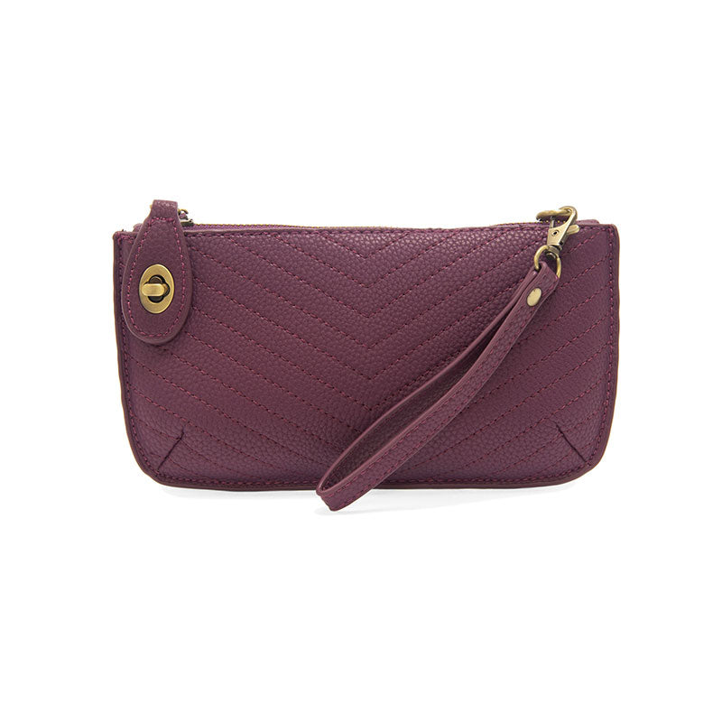 Joy Susan Vegan Leather Quilted Mini Crossbody Wristlet Clutch - Multiple Colors