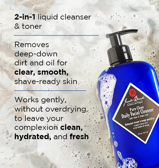 Jack Black Men's Skincare Jack Black Pure Clean Daily Facial Cleanser 15720414 Jack Black Pure Clean Daily Facial Cleanser