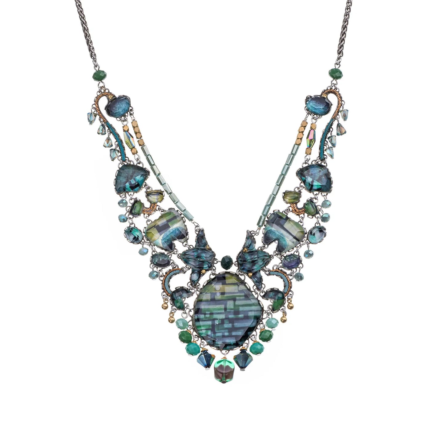 Ayala Bar Emerald Reflections Set Emeralia Necklace