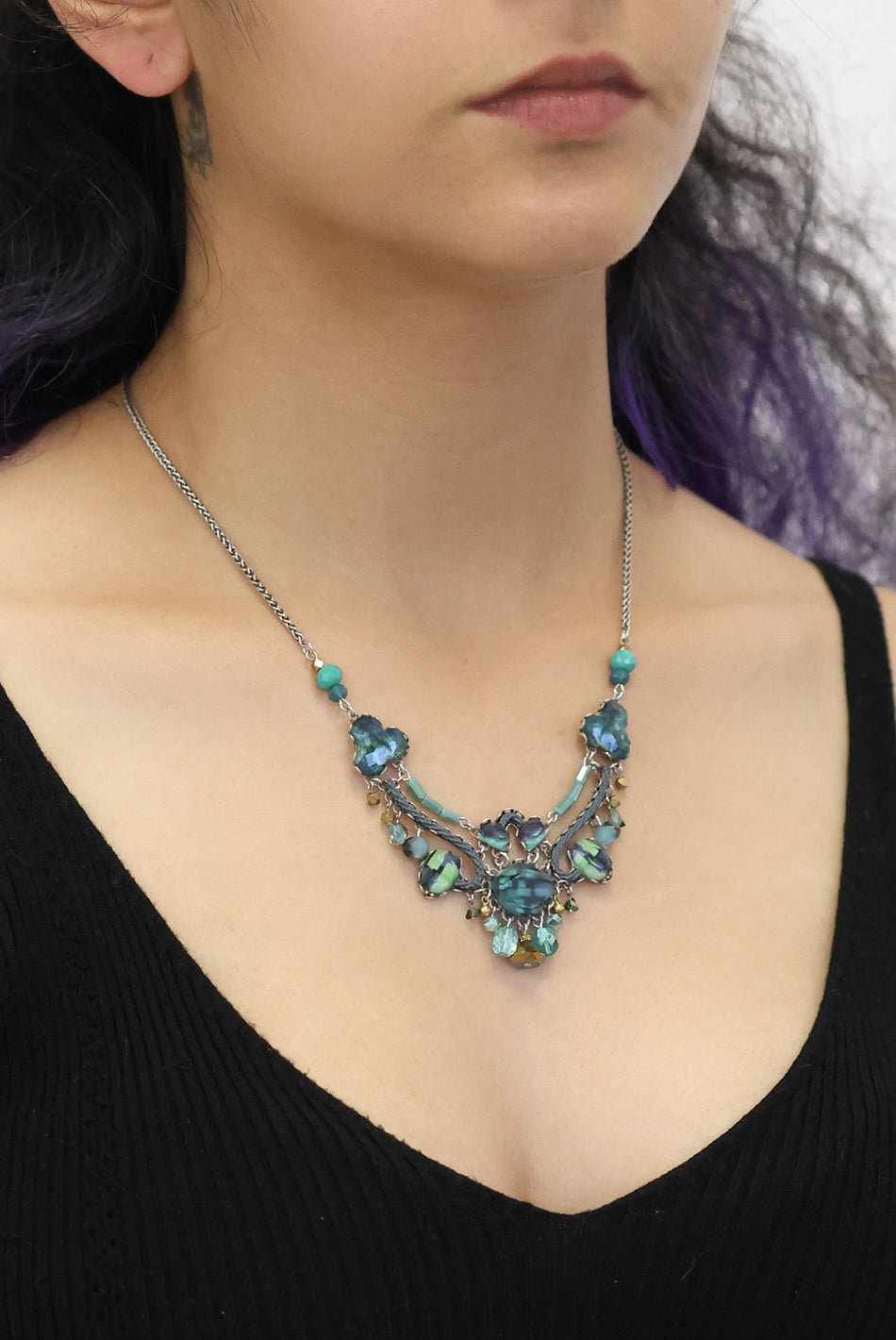 Ayala Bar Emerald Reflections Set Virentia Necklace