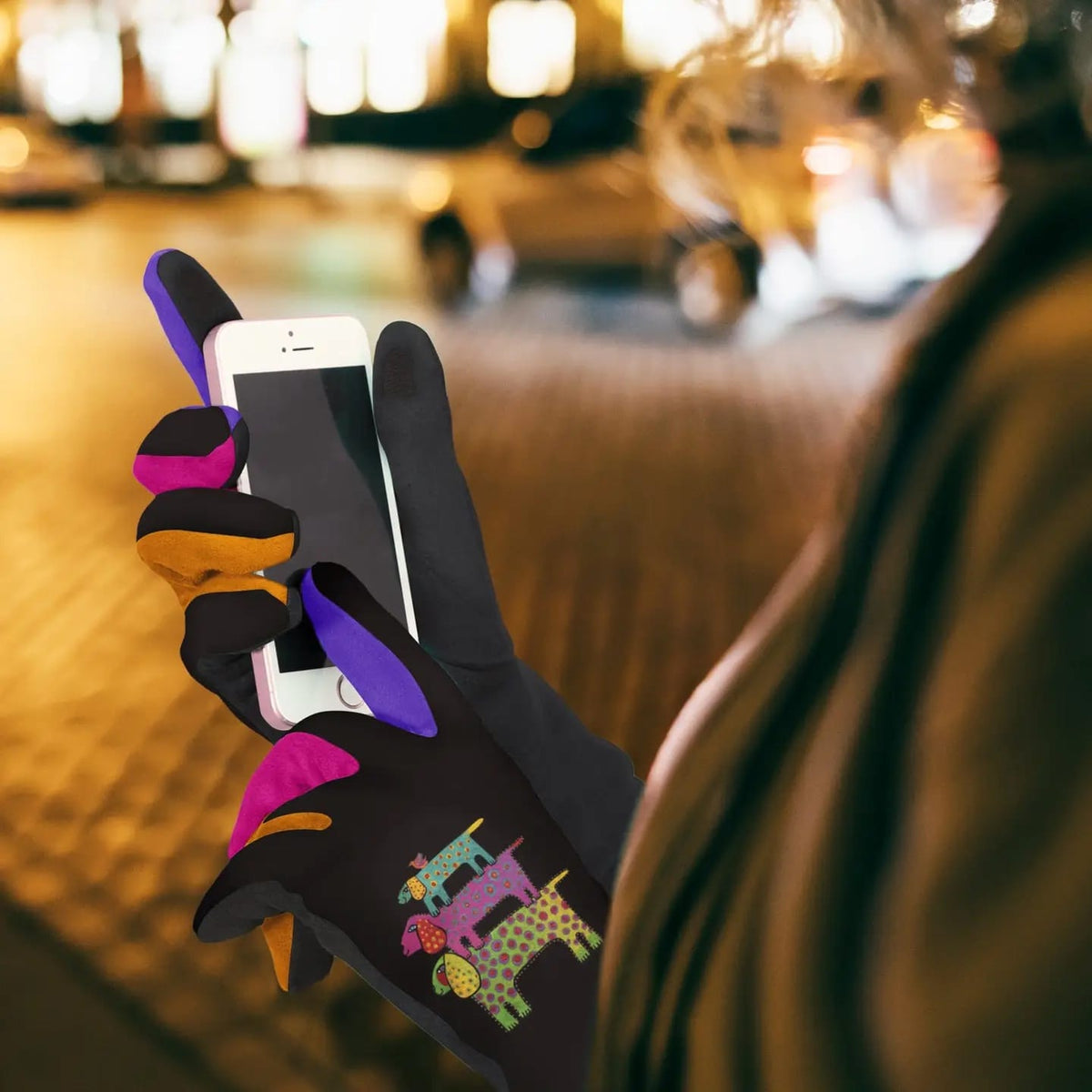RainCaper Gloves RainCaper Laurel Burch Dog Tribe Gloves RainCaper Laurel Burch Dog Tribe Gloves