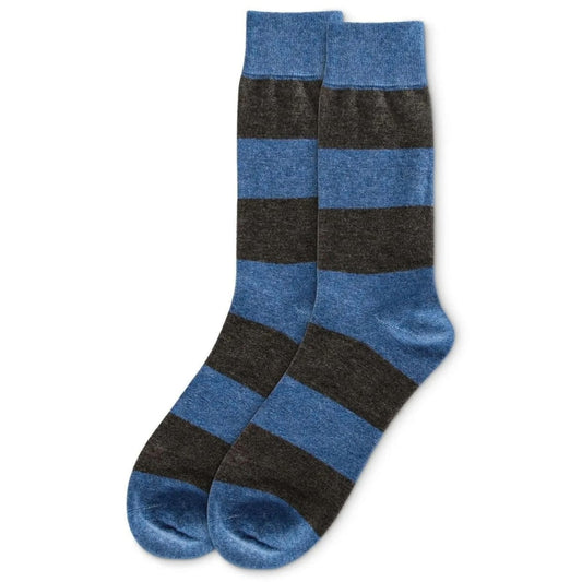 MeMoi Men's Socks MeMoi Men's Rugby Striped Luxuriously Soft Cashmere Crew Socks - Multiple Colors MeMoi Men's Rugby Striped Luxuriously Soft Cashmere Crew Socks - Multiple Colors