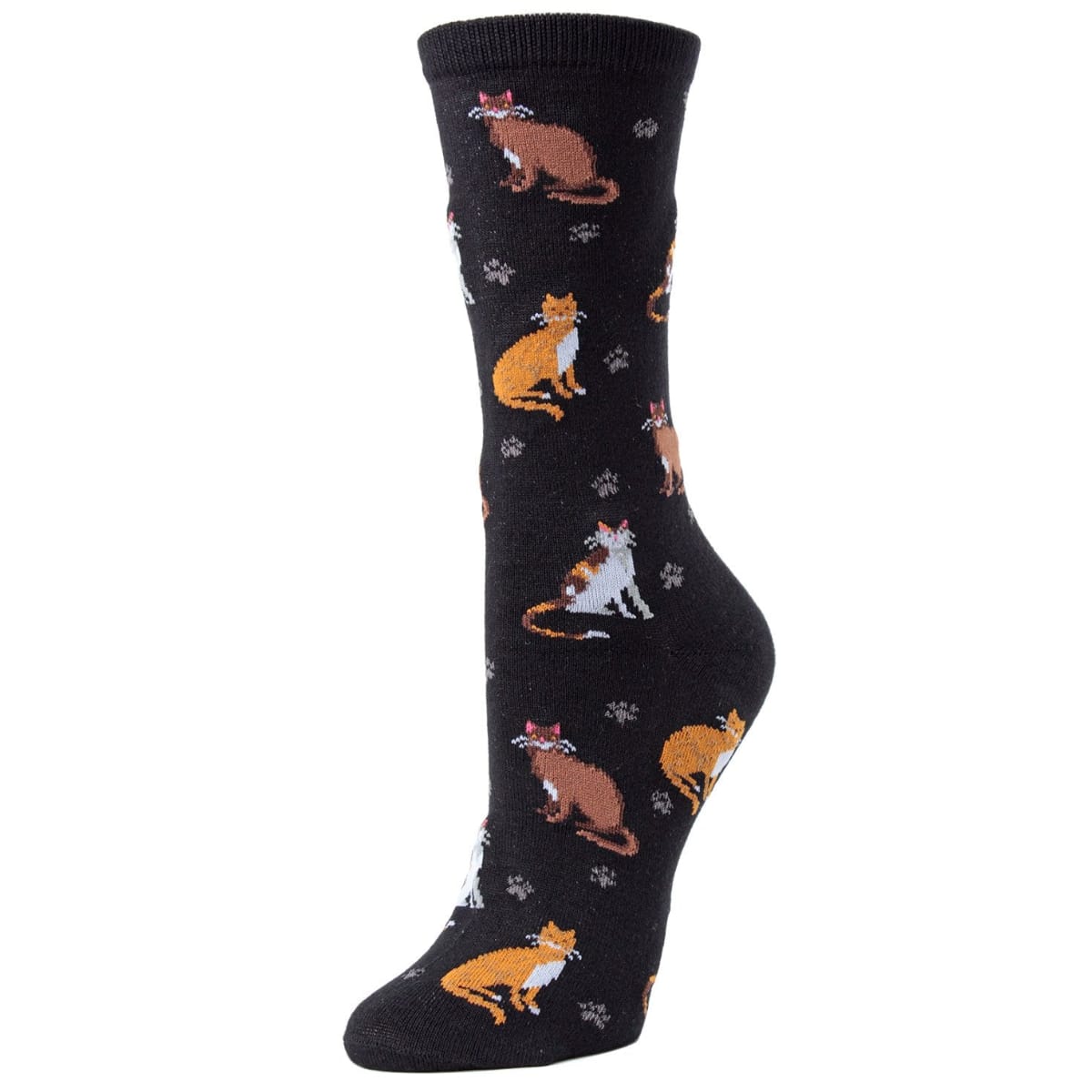 MeMoi Socks MeMoi Cats & Friend Bamboo Crew Socks 11013854 MeMoi Cats & Friend Bamboo Crew Socks