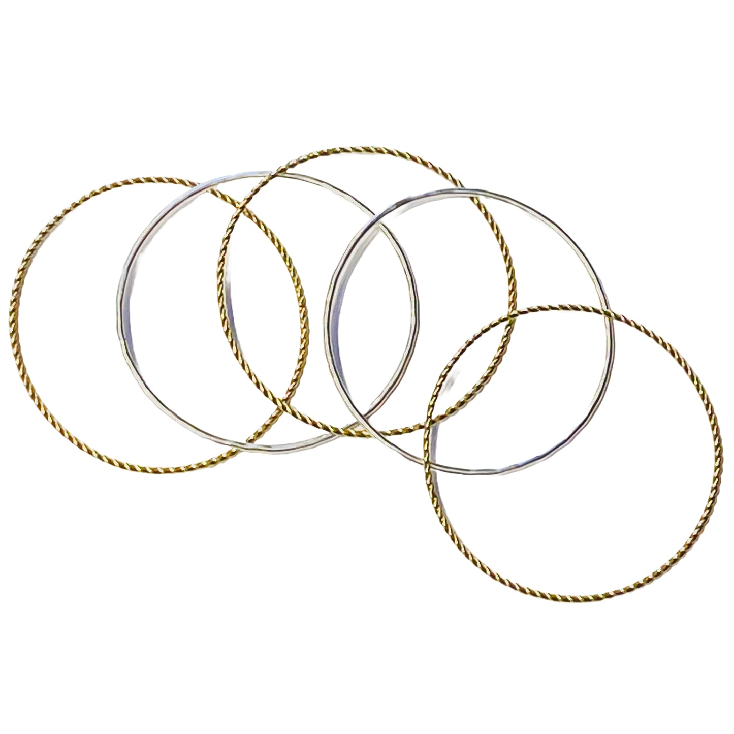 Marjorie Baer Mix Metal Bangle Set - BR1477D