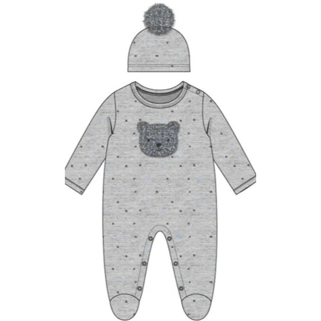 Rose Textiles Interlock Coverall with Hat - Multiple Prints