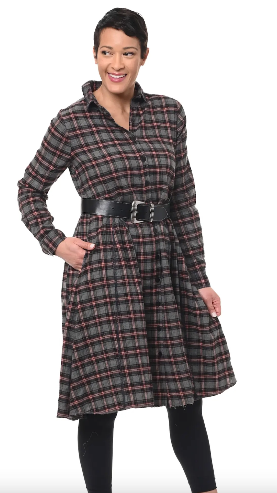 Tulip Flannel Collins Dress