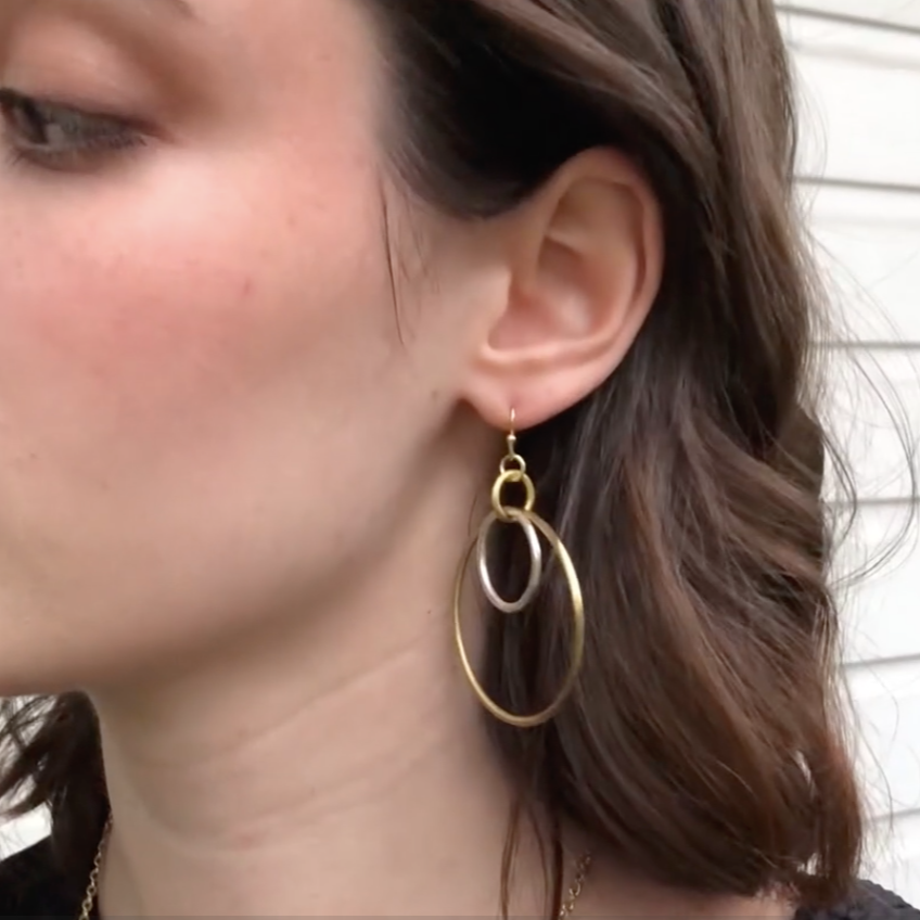 World Finds Borealis Hoop Earring