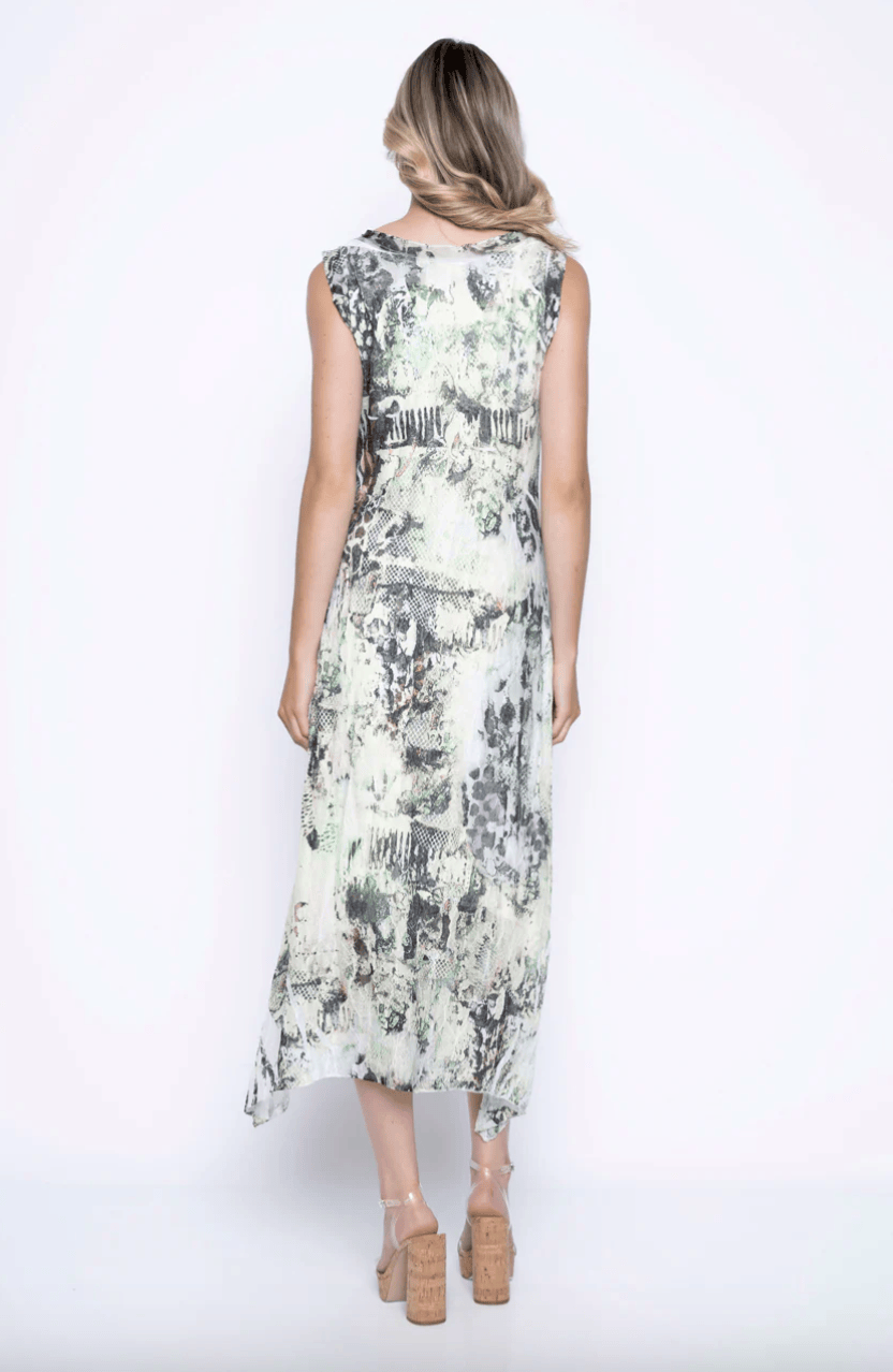 Picadilly Dresses Picadilly Sleeveless Burnout Dress Picadilly Sleeveless Burnout Dress