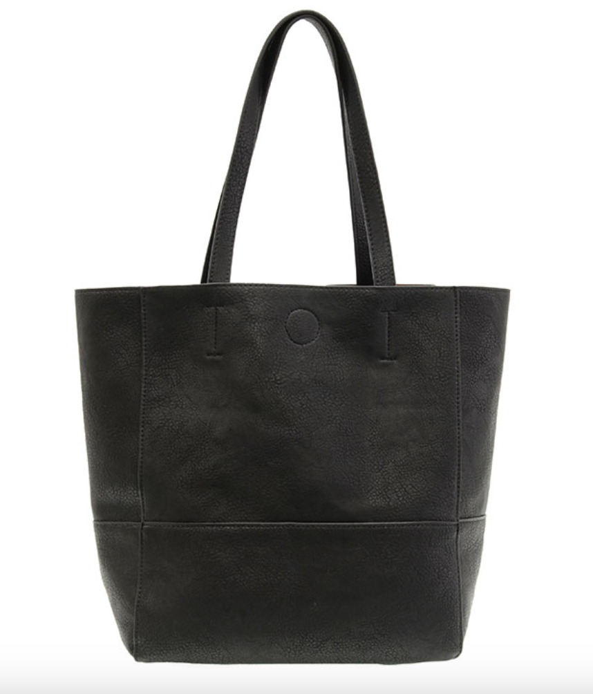 Joy Susan Vegan Leather Faith Raw Edge Tote - Multiple Colors