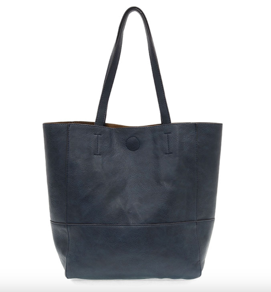 Joy Susan Vegan Leather Faith Raw Edge Tote - Multiple Colors