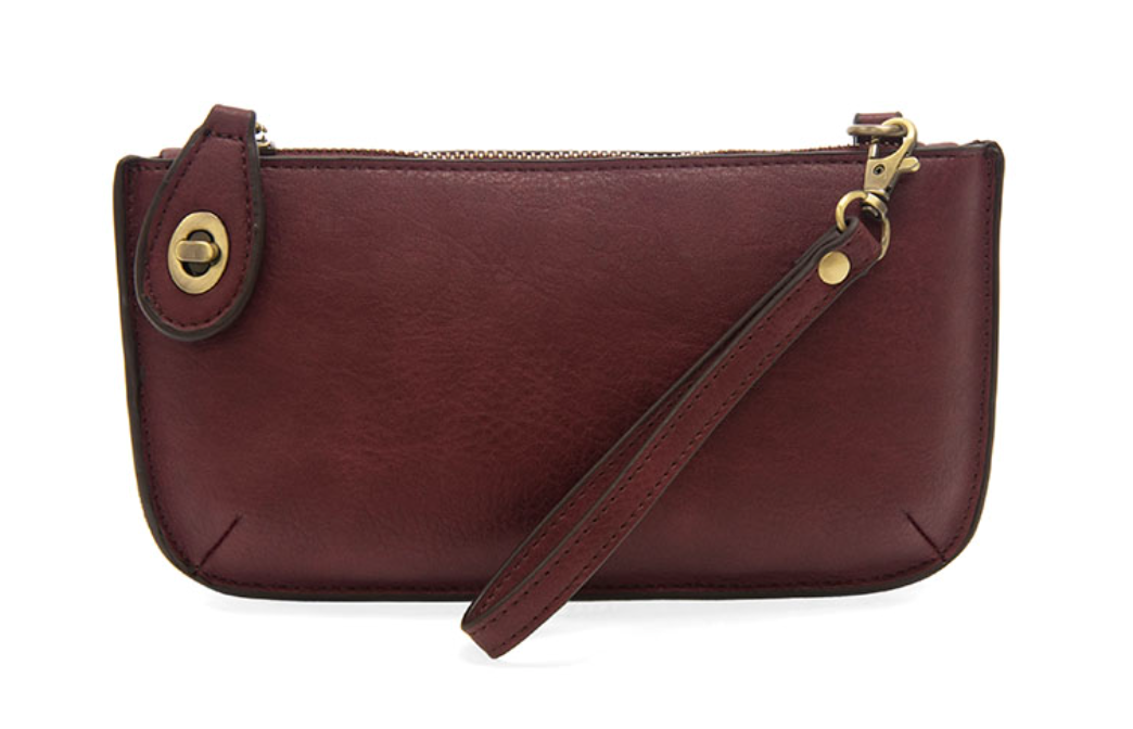 Joy Susan Vegan Leather Mini Crossbody Wristlet Clutch - Multiple Colors