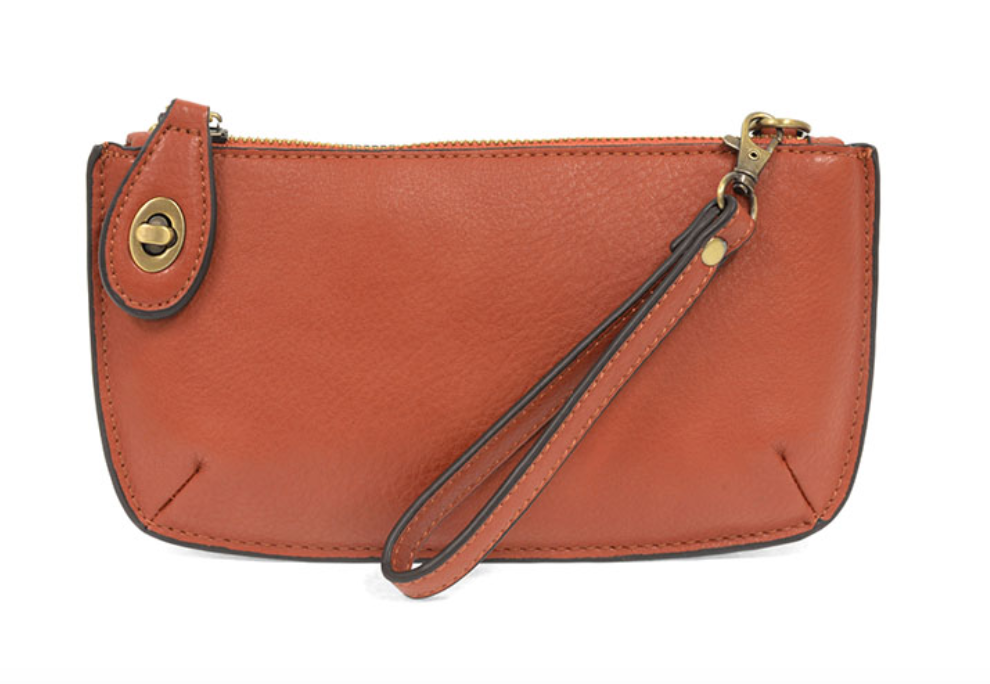 Joy Susan Vegan Leather Mini Crossbody Wristlet Clutch - Multiple Colors