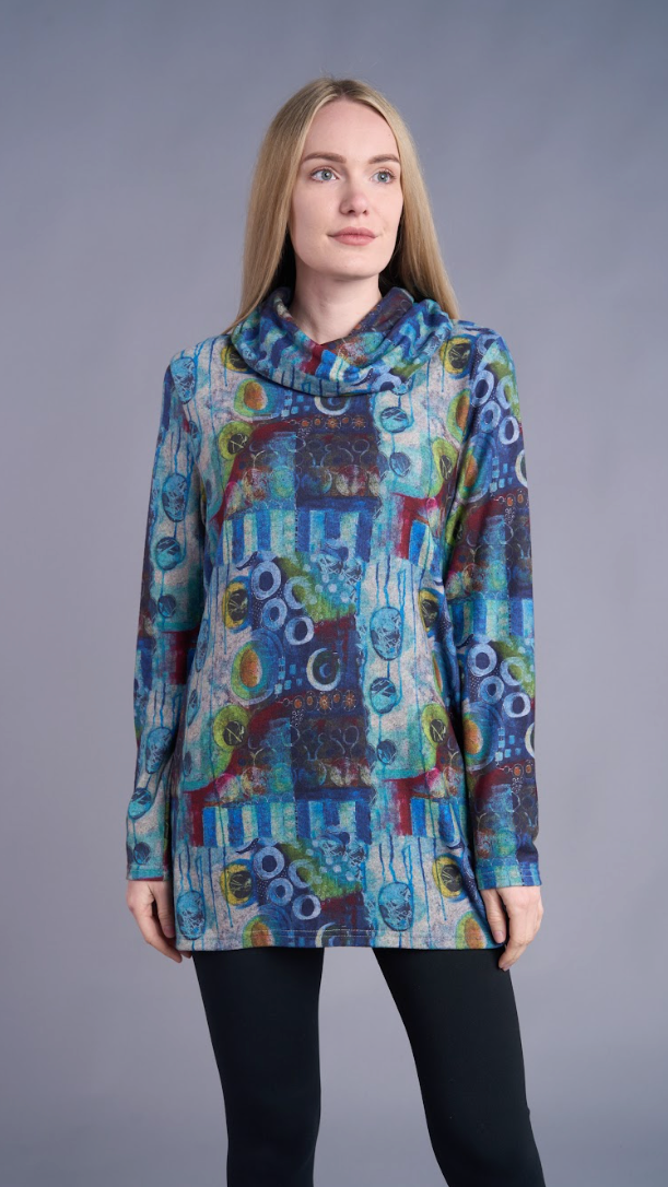 Shana Apparel Cowl Neck Tunic