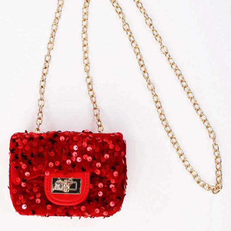 Sparkle Sisters Velvet Sequin Purse - Multiple Colors