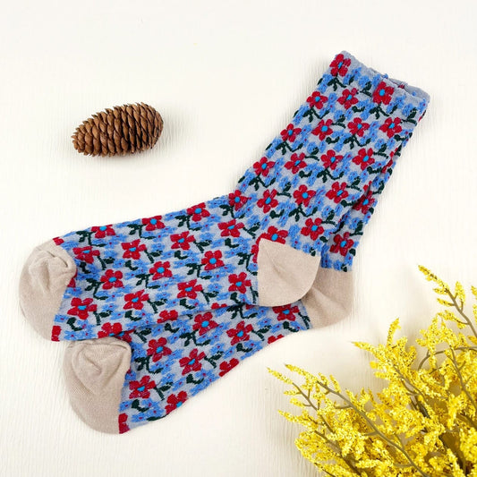 Mildstyles Socks Mildstyles Retro Flower Mid Calf Socks - Multiple Prints 47168478 Mildstyles Retro Flower Mid Calf Socks - Multiple Prints