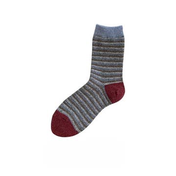 Funkyrel Limited Socks Soft Color Striped Crew Socks - Multiple Colors 71739358 Soft Color Striped Crew Socks - Multiple Colors
