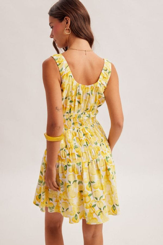 Hem & Thread Dresses Smocked Lemon Dress Smocked Lemon Dress