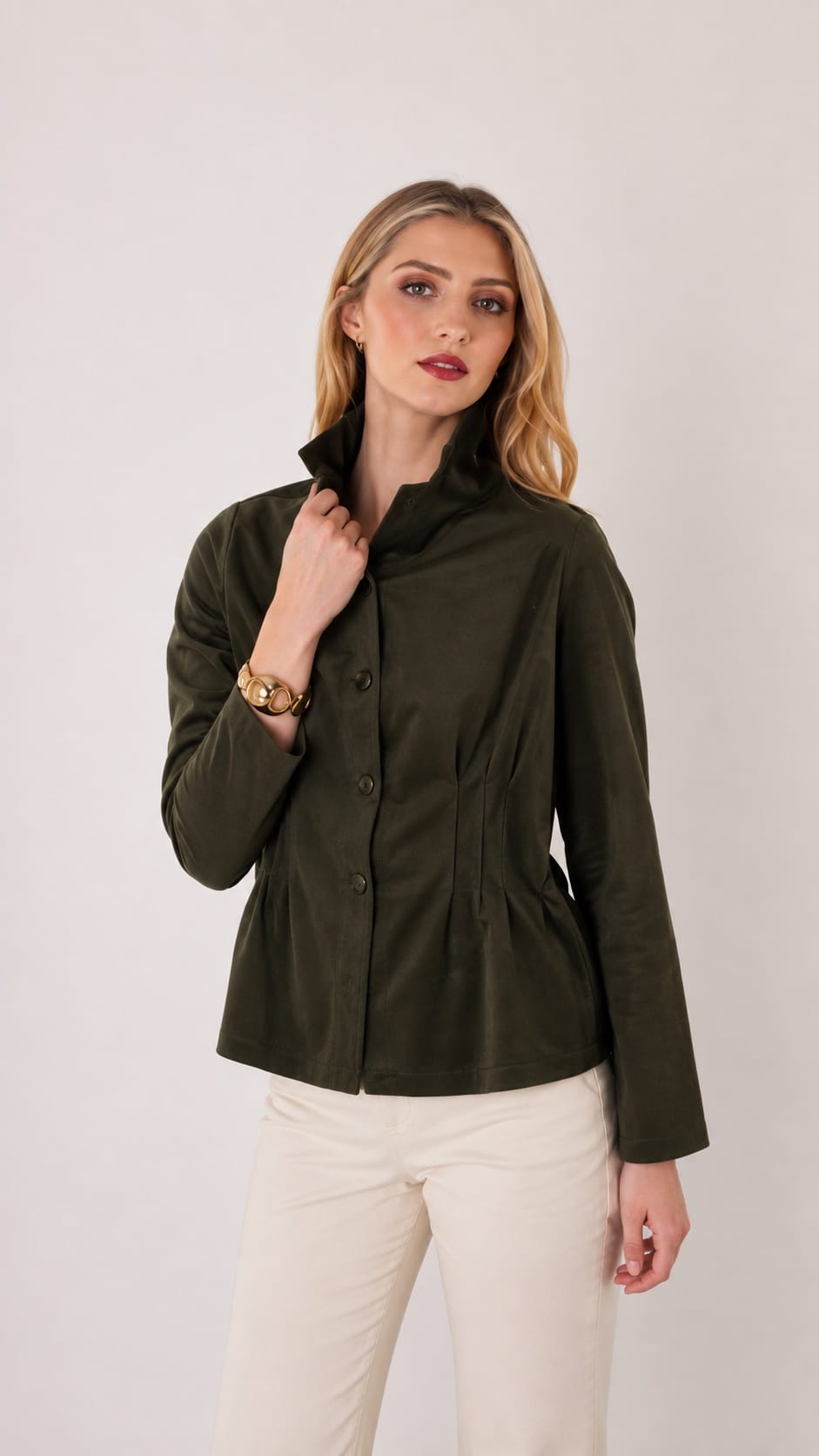 Trisha Tyler Jackets Trisha Tyler Corduroy Pleated Jacket Trisha Tyler Corduroy Pleated Jacket
