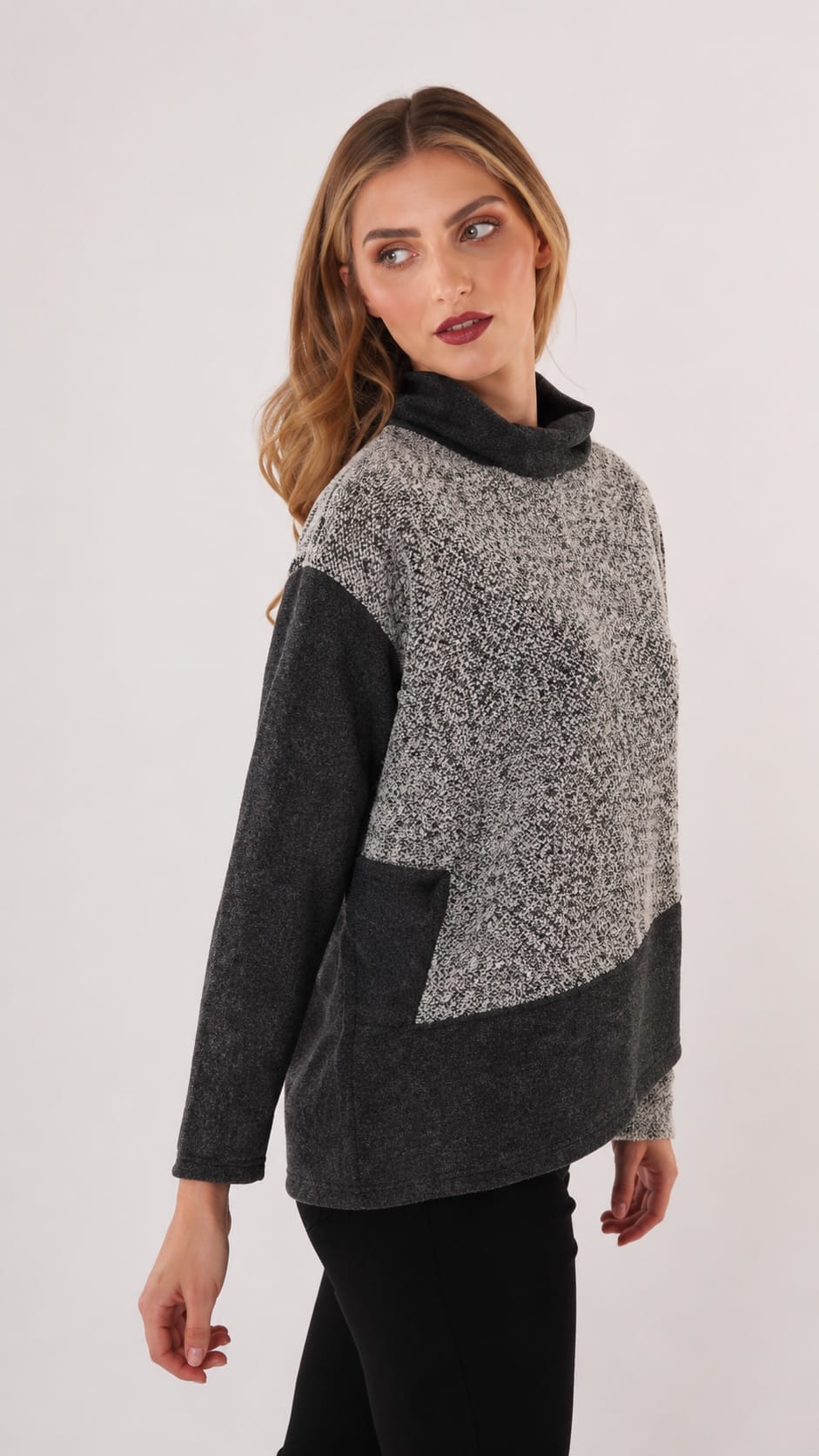 Trisha Tyler Sweaters Trisha Tyler Mock Neck Sherpa Sweater Trisha Tyler Mock Neck Sherpa Sweater