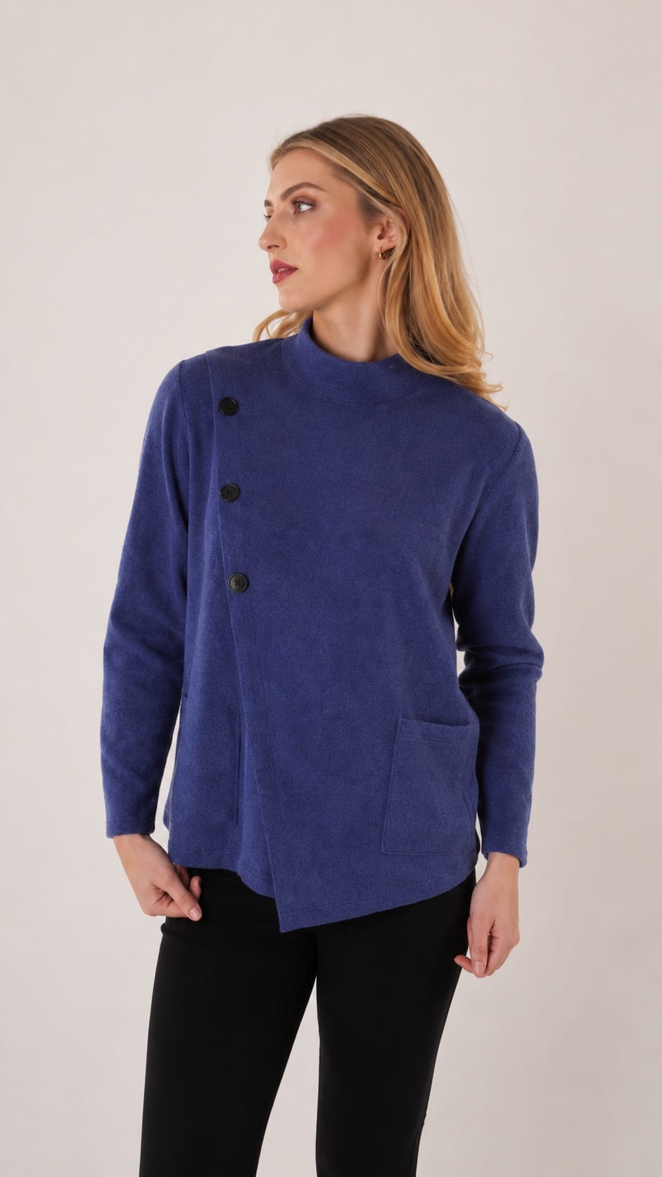 Trisha Tyler Sweaters Trisha Tyler Mock Neck Sweater with Pocket Trisha Tyler Mock Neck Sweater with Pocket