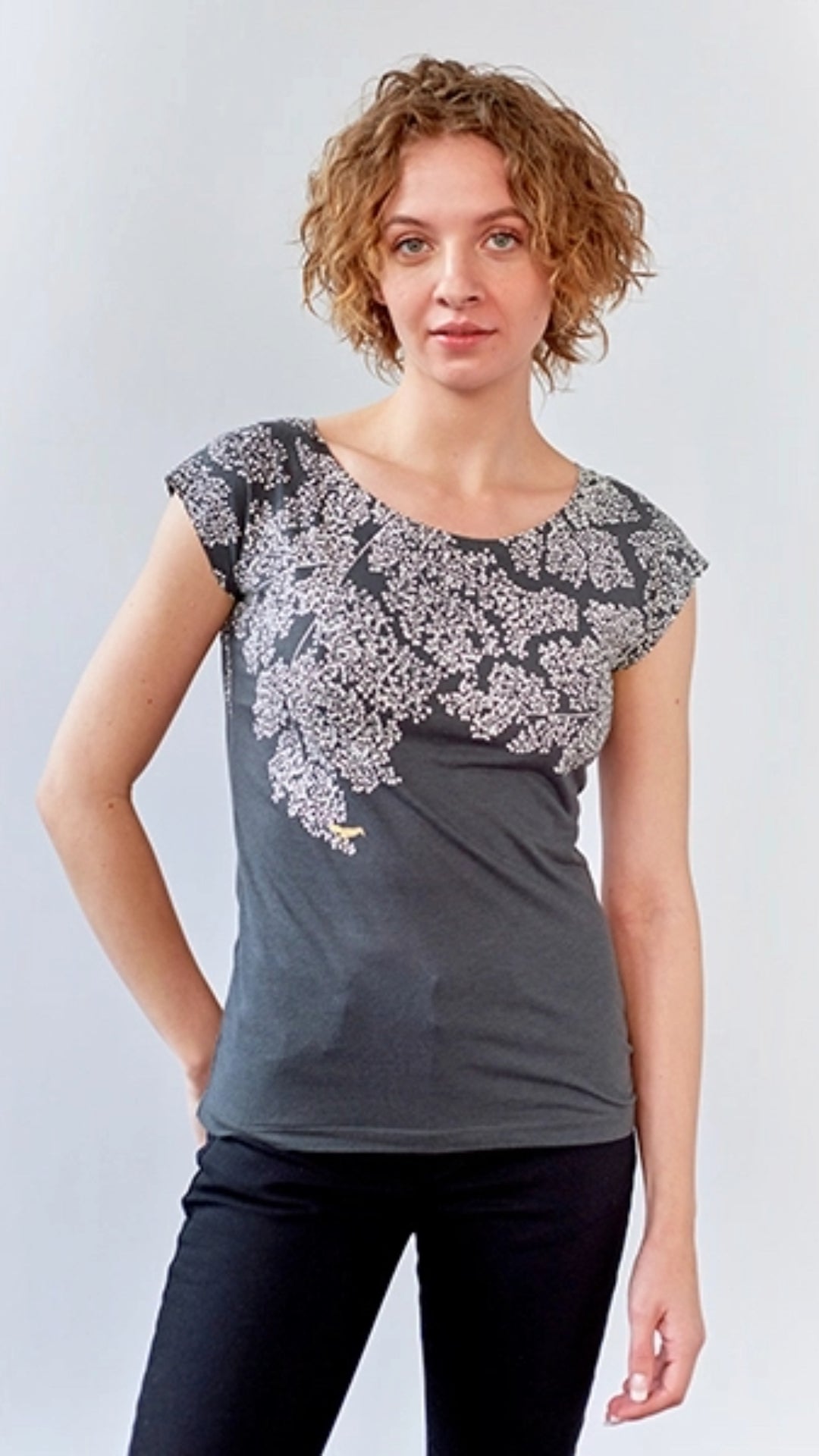Umsteigen Hand Screen Printed Cap Sleeve Tee - Multiple Prints & Colors