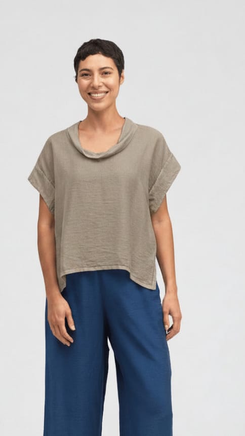 Cut Loose Tops Cut Loose Parachute Short Sleeve Cowl Top - Multiple Colors 26602462 Cut Loose Parachute Short Sleeve Cowl Top - Multiple Colors