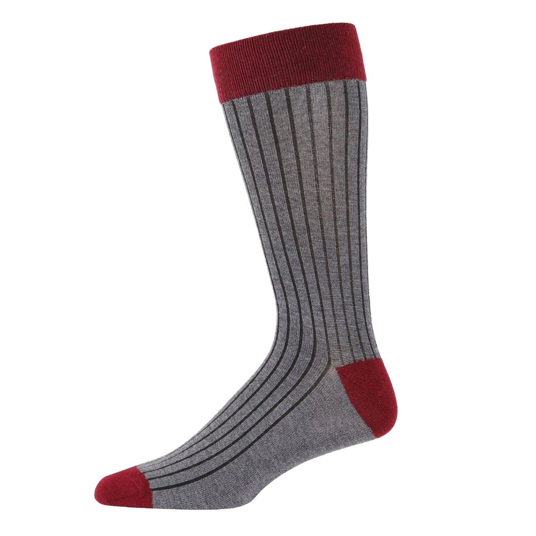 MeMoi Men's Rib Knit Cashmere Crew Socks - Multiple Colors