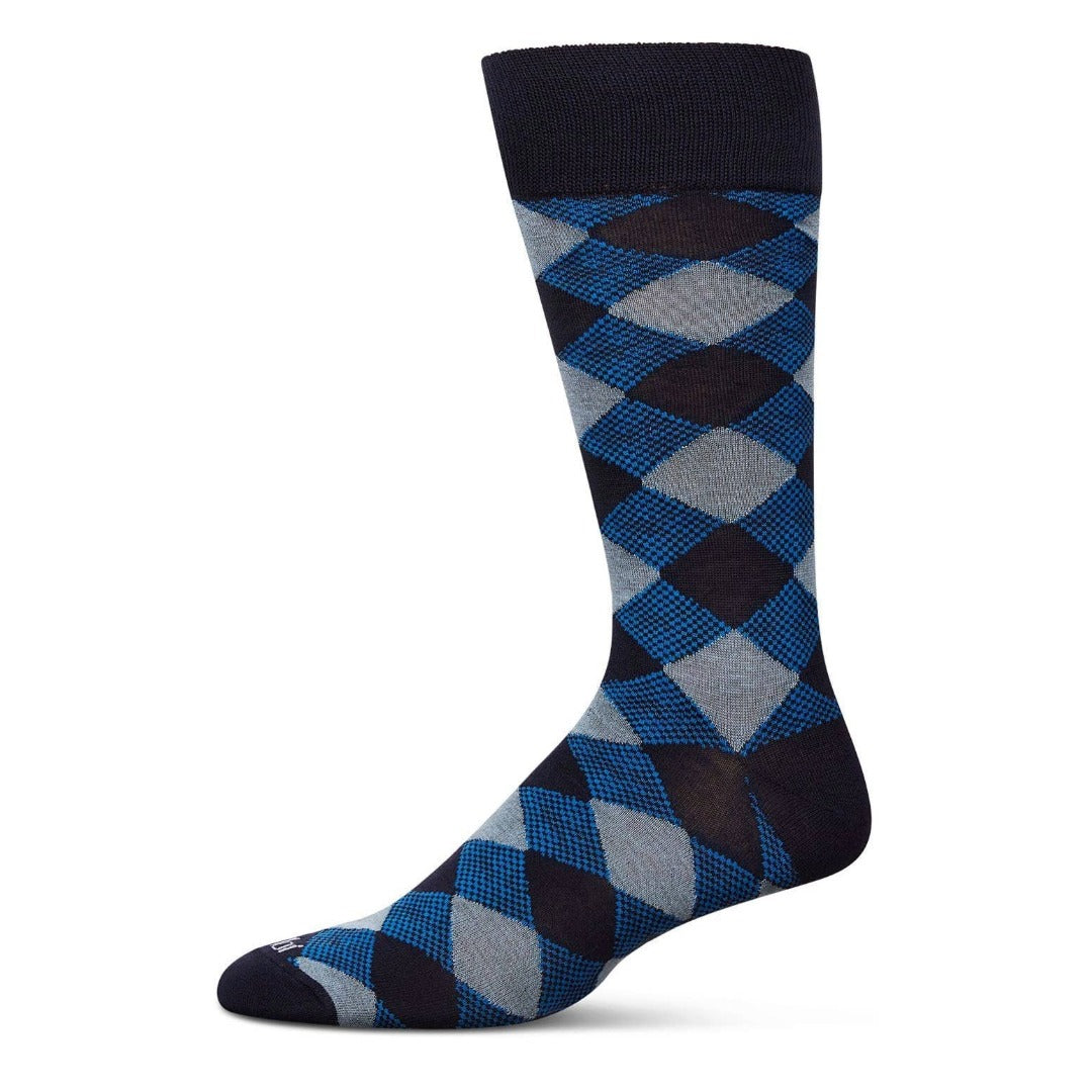 MeMoi Men's Argyle Dress Crew Socks