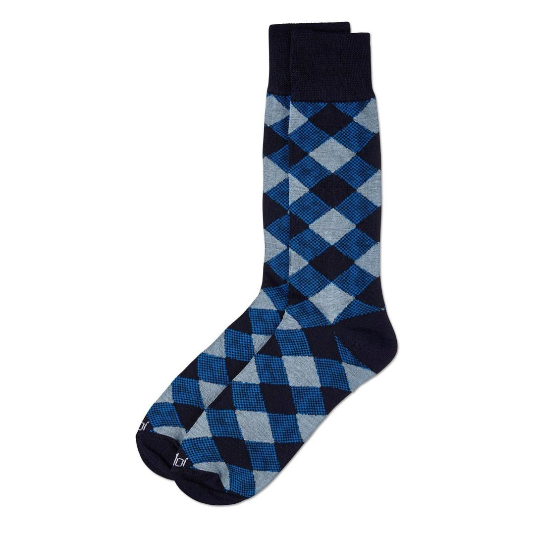 MeMoi Men's Argyle Dress Crew Socks