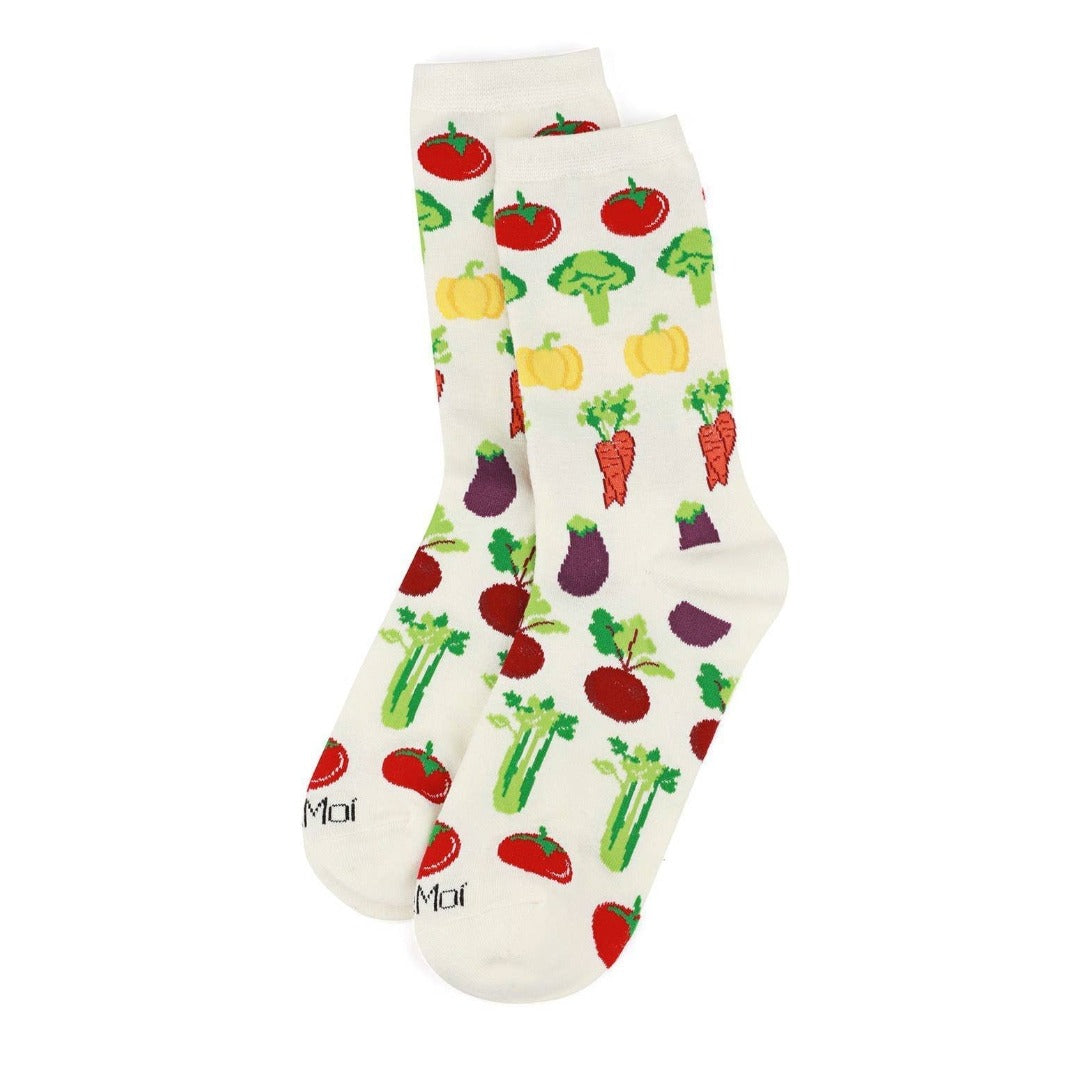 MeMoi Vegetable Bamboo Crew Socks