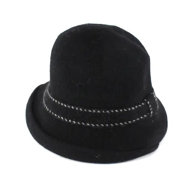 Pretty Persuasions Hats Wool Stitched Ribbon Cloche Hat - Multiple Colors 05553374 Wool Stitched Ribbon Cloche Hat - Multiple Colors