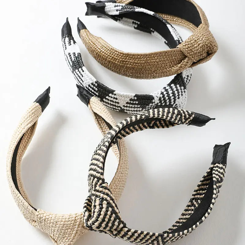 Rattan Knotted Headband - Multiple Colors